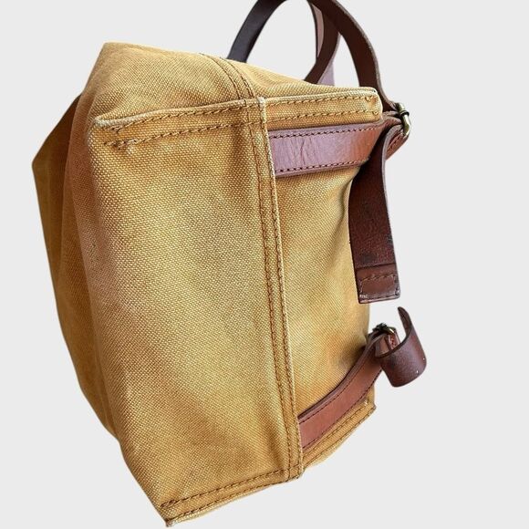 Madewell Canvas Leather Backpack Butterfly Floral Patch Drawstring Bag main image 6